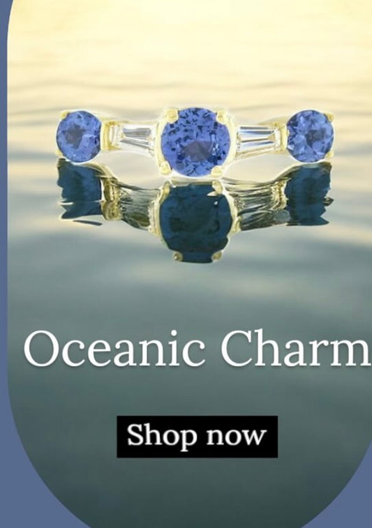 Tanzanite and diamond ring, size 7