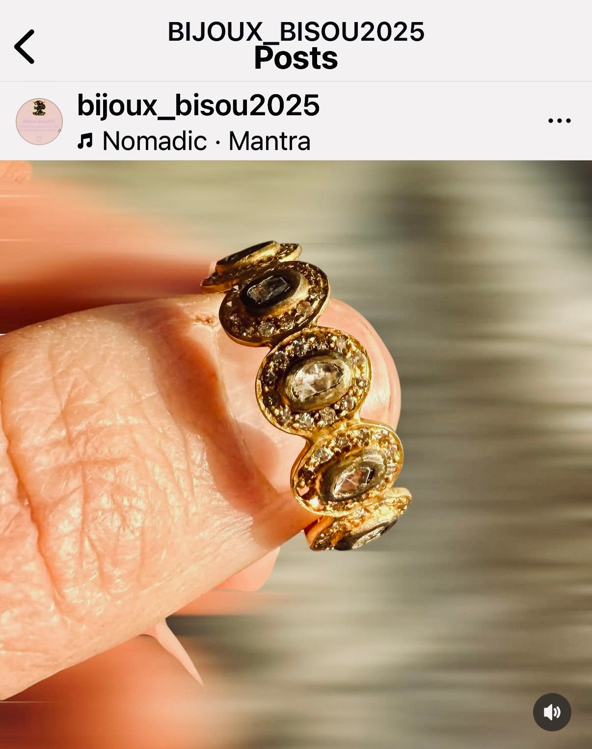 18k yellow gold Byzantine-looking ring