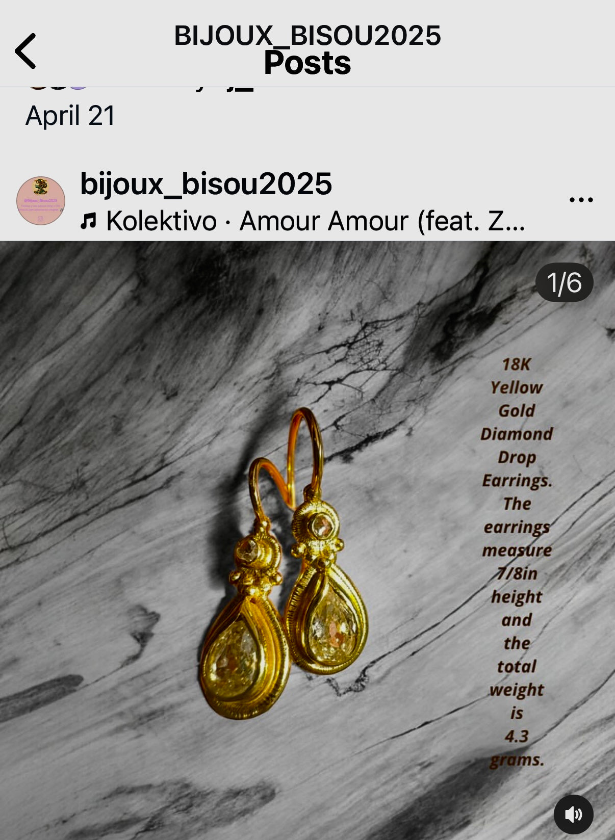 18k yellow gold diamond drop earrings