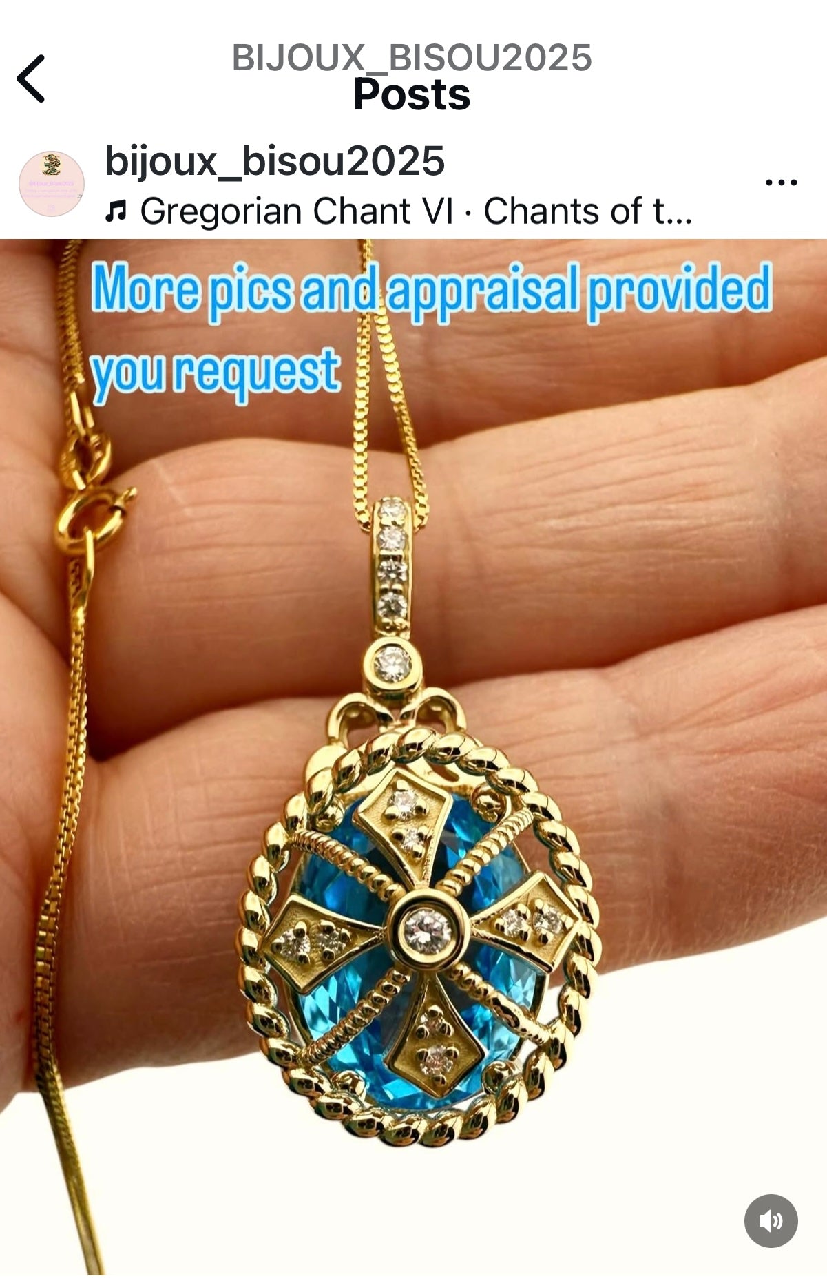 Stunning Byzantine style pendant
