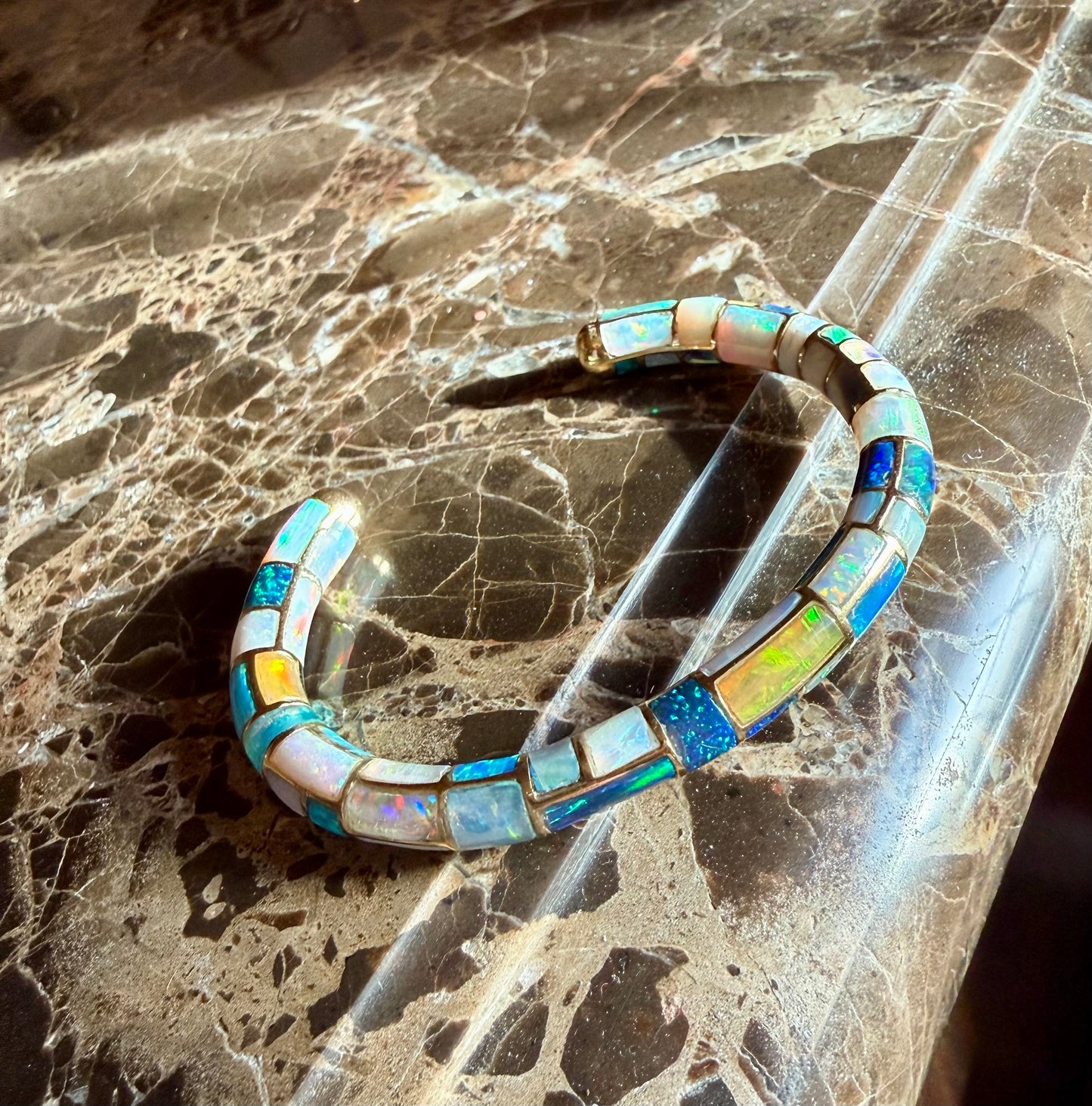 Marla Aaron 18k Opal Inlay Cuff